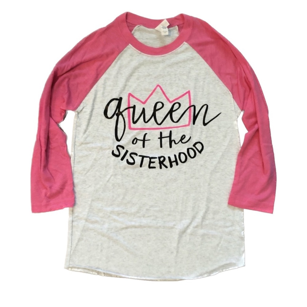 Declan and Crew Queen Sisterhood Mama 3/4 t-shirt Size XS New